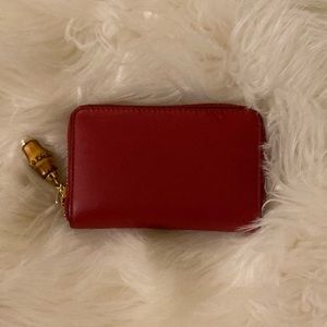 Gucci Zip Around Wallet (Genuine Red Leather)